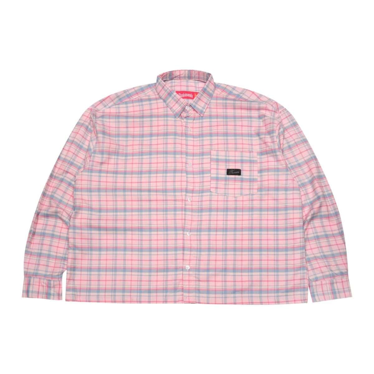 01 - Long Shirt Rihanne Plaid Blue Pink Thanksinsomnia