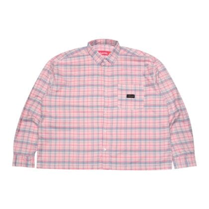 01 - Long Shirt Rihanne Plaid Blue Pink Thanksinsomnia