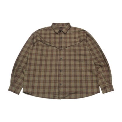 04 - Long Shirt Tessa Western Plaid Green Thanksinsomnia