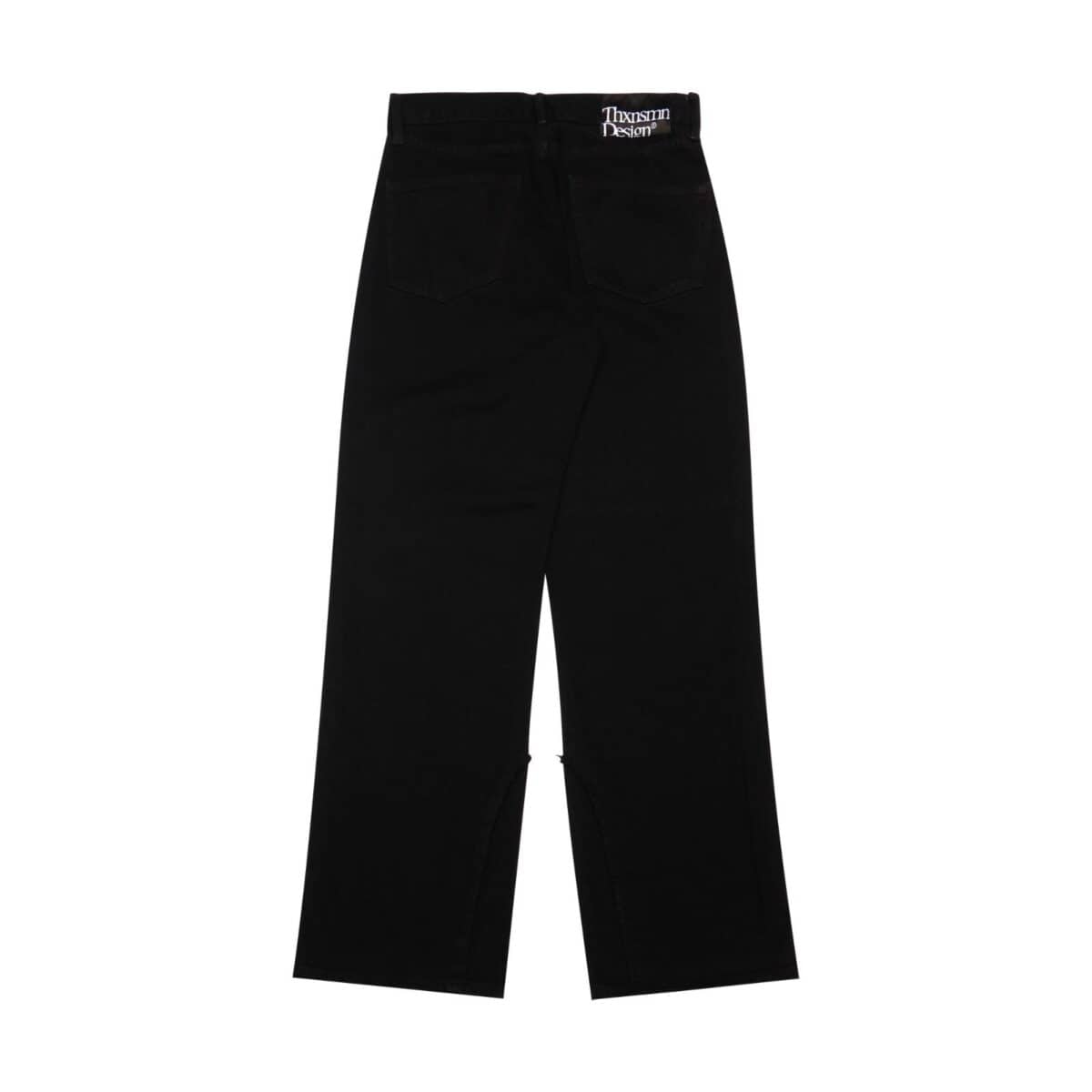Denim Pants Vivianne Raw Black Thanksinsomnia - Gambar 2