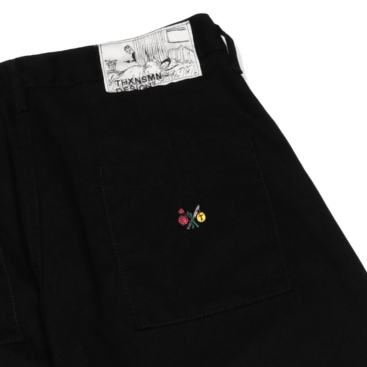 Pants Leonia Rose Black Thanksinsomnia - Gambar 3