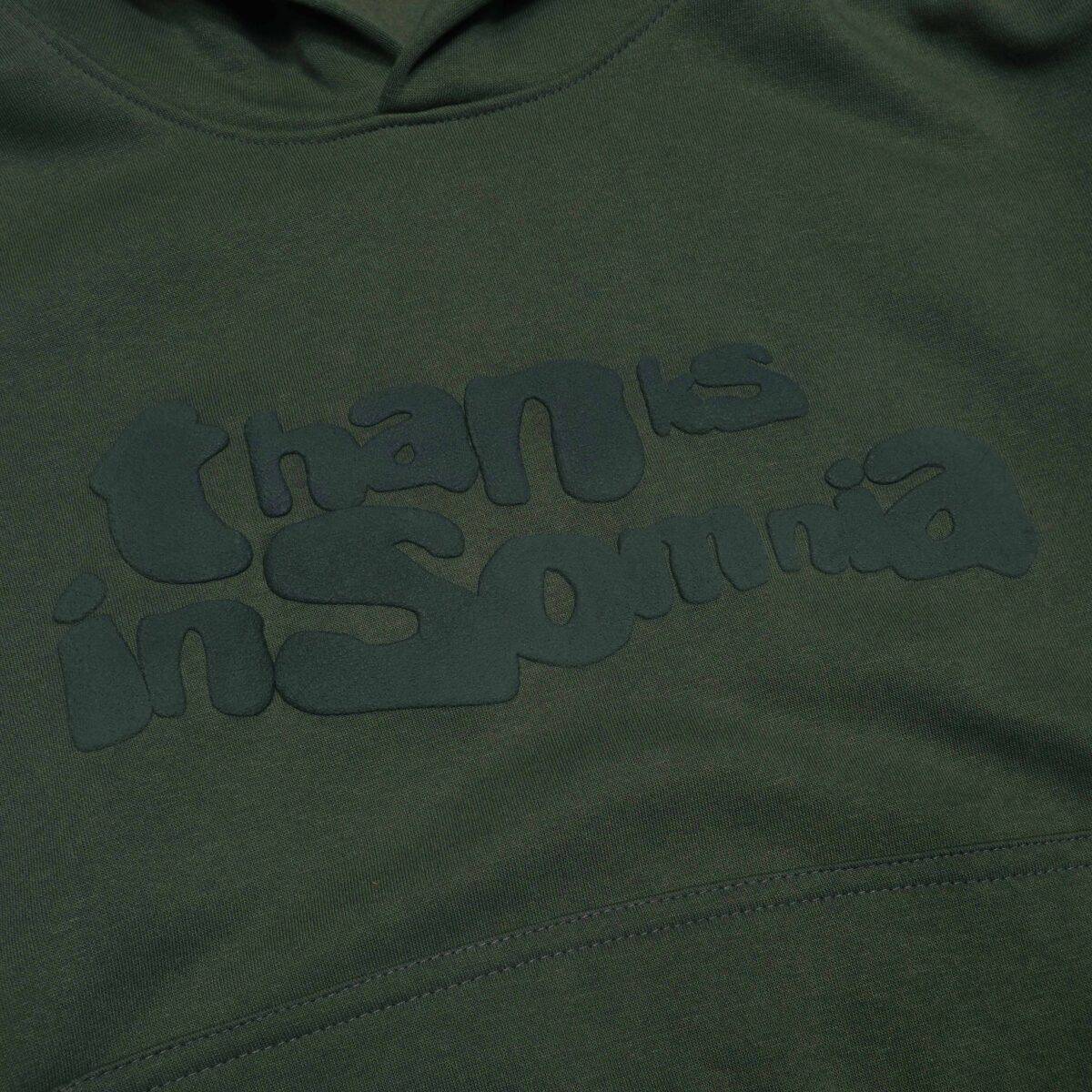 Hoodie Firaine Dark Green Thanksinsomnia - Gambar 2