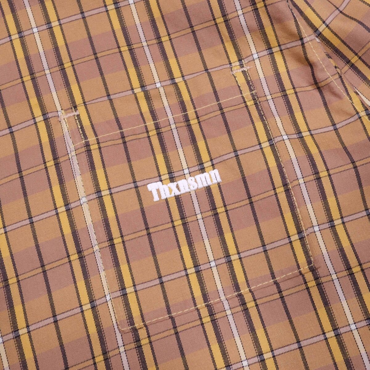 03 - Long Shirt Florentine Plaid Brown Thanksinsomnia - Gambar 2