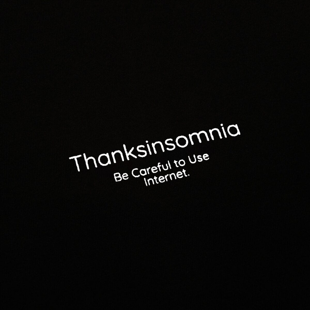 Tshirt Typo Kylene Black Thanksinsomnia - Gambar 4