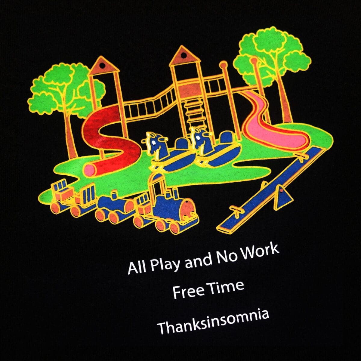 Tshirt Jessamine Black Thanksinsomnia - Gambar 2
