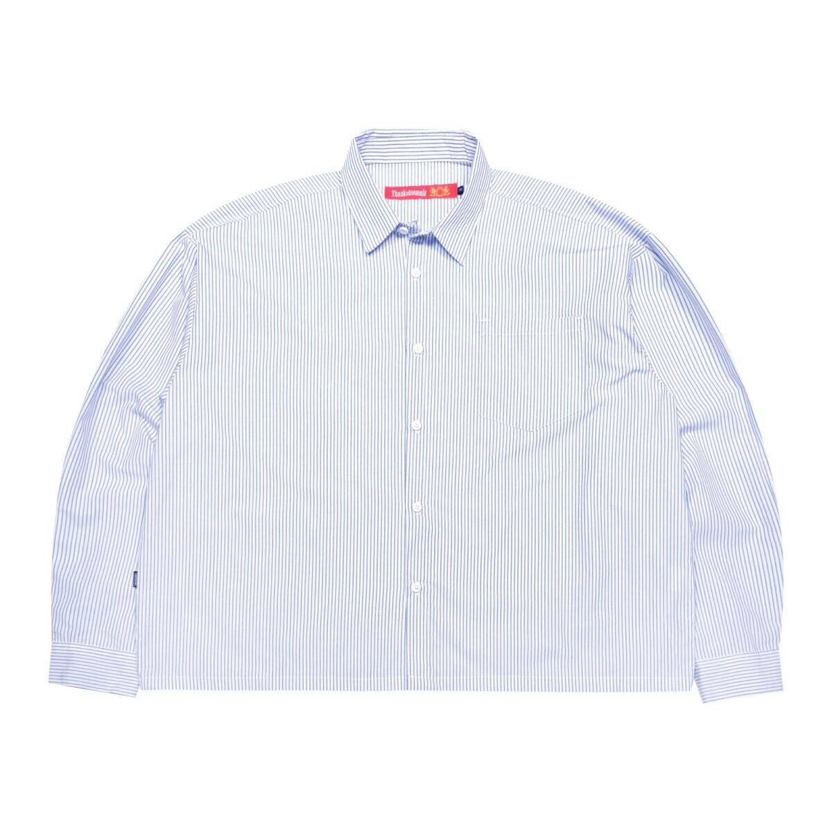 03 - Long Shirt Sunniva Striped White Blue Thanksinsomnia