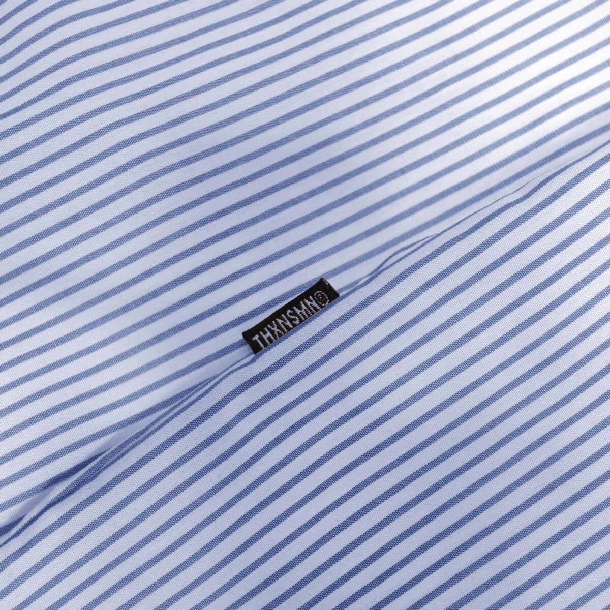 03 - Long Shirt Sunniva Striped White Blue Thanksinsomnia - Gambar 2