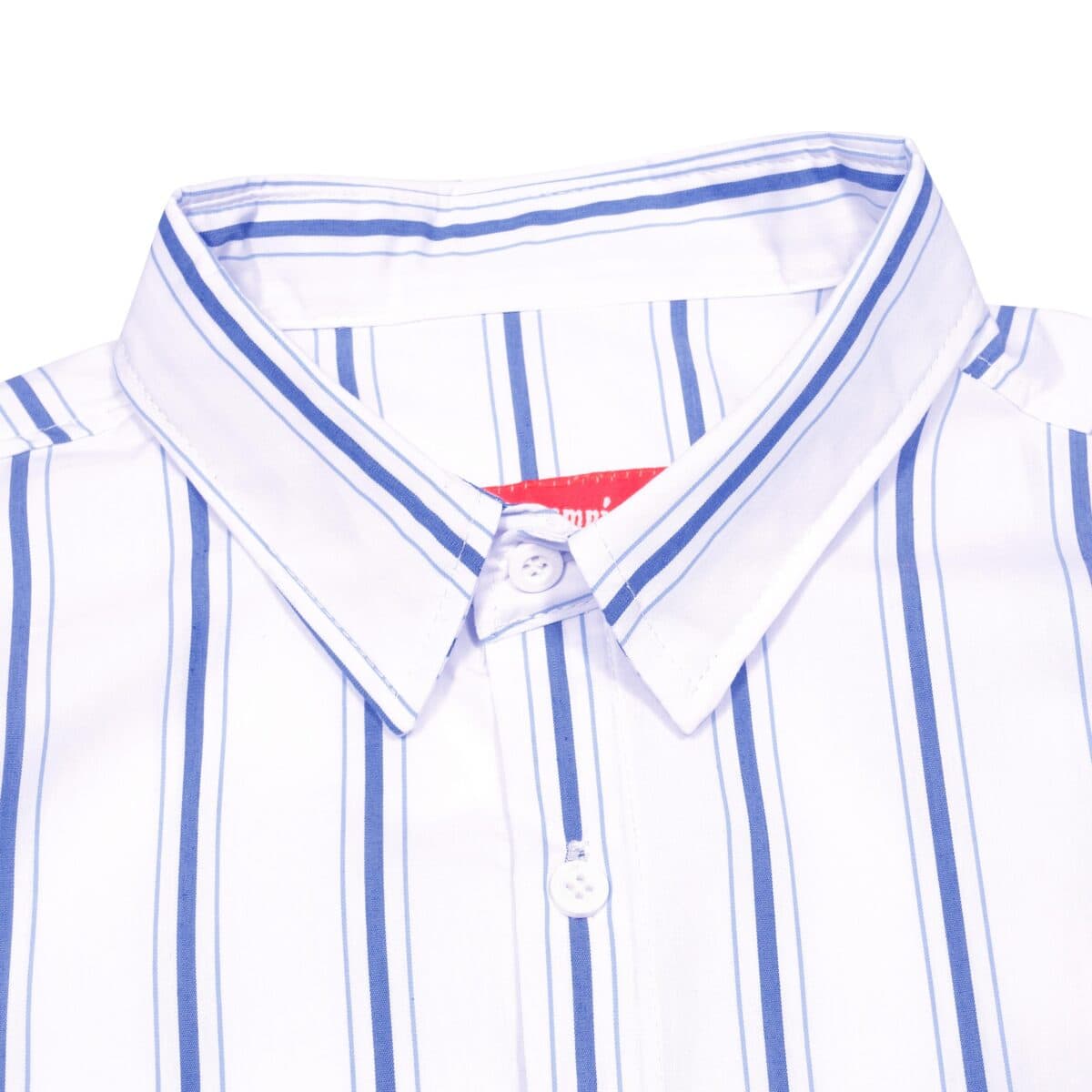 03 - Long Shirt Sunniva Striped White Thanksinsomnia - Gambar 2