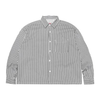 04 - Long Shirt Sunniva Striped White Black Thanksinsomnia