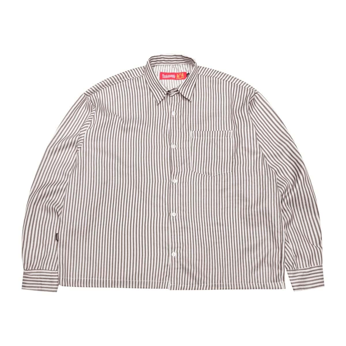 04 - Long Shirt Sunniva Striped White Grey Thanksinsomnia
