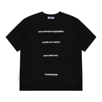 Tshirt Typo Nicassia Black Thanksinsomnia