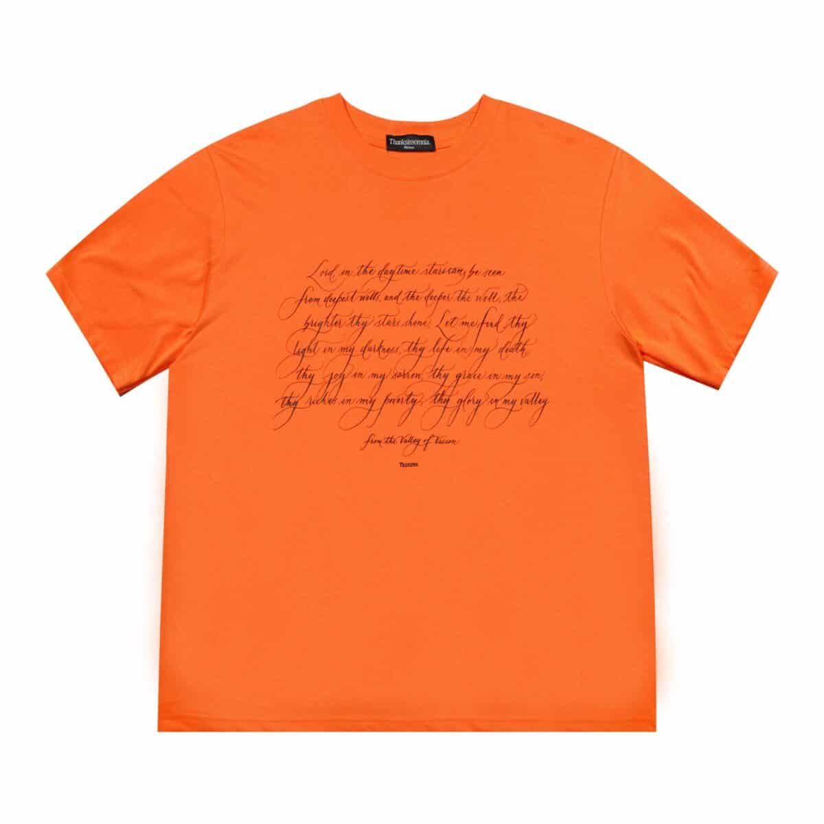 Tshirt Oscarine Orange Thanksinsomnia