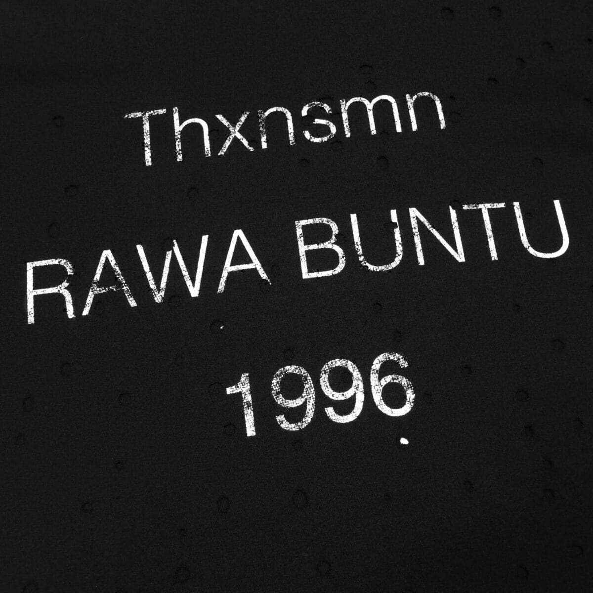 Tshirt Typo Lumine Black - Distressed Tee Thanksinsomnia - Gambar 2