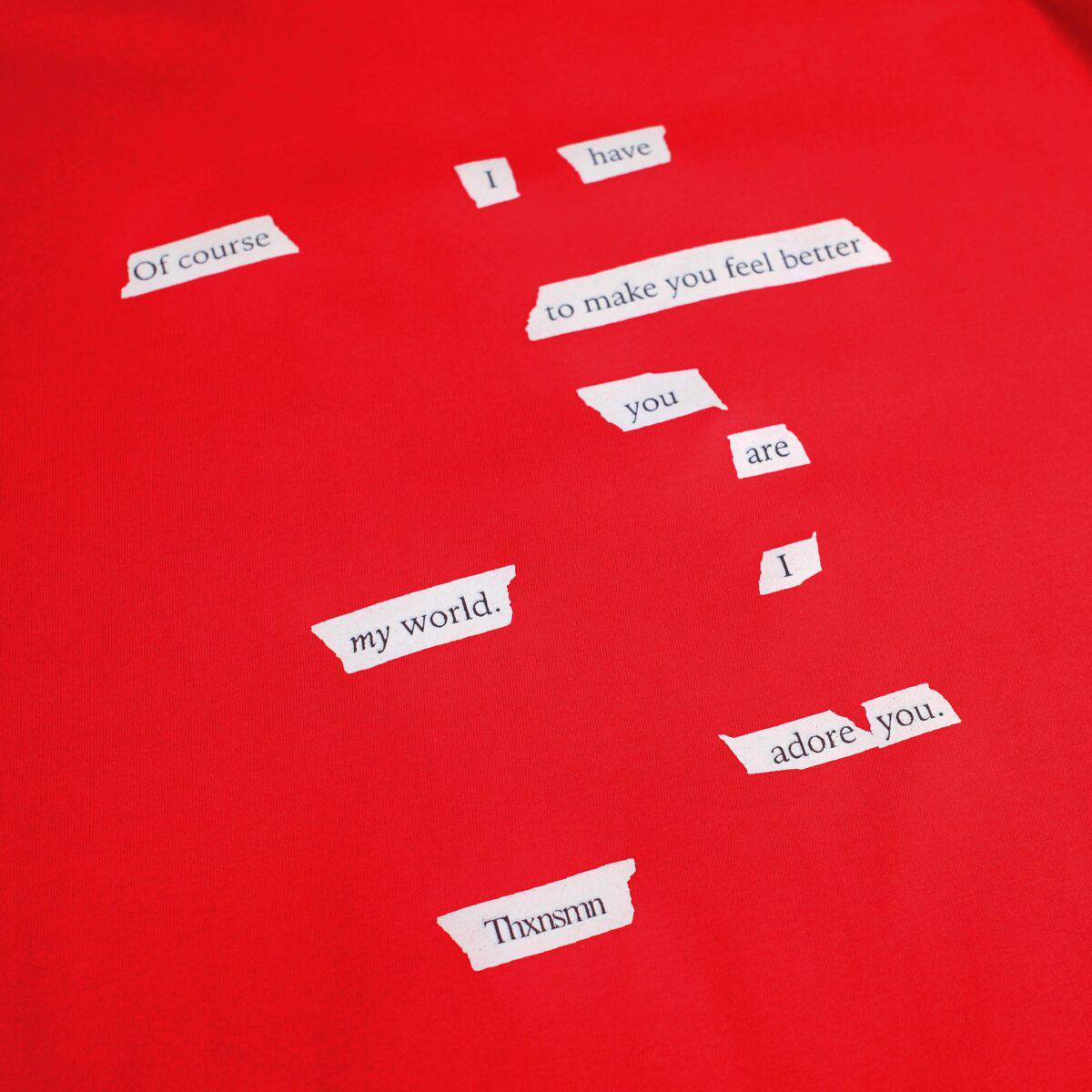 Tshirt Kaesia Red Thanksinsomnia - Gambar 2