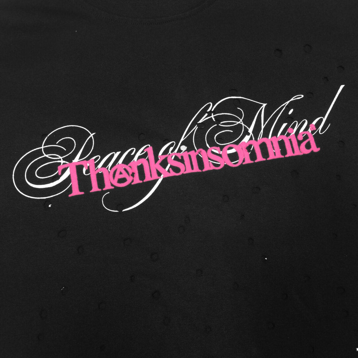 Tshirt Merylda Black - Distressed Tee Thanksinsomnia - Gambar 2