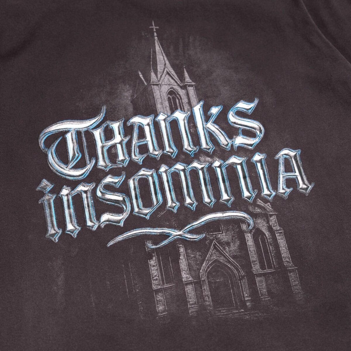 Tshirt Avenaria Washed Black Thanksinsomnia - Gambar 2