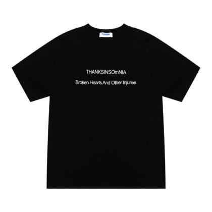 Tshirt Typo Floriane Black Thanksinsomnia