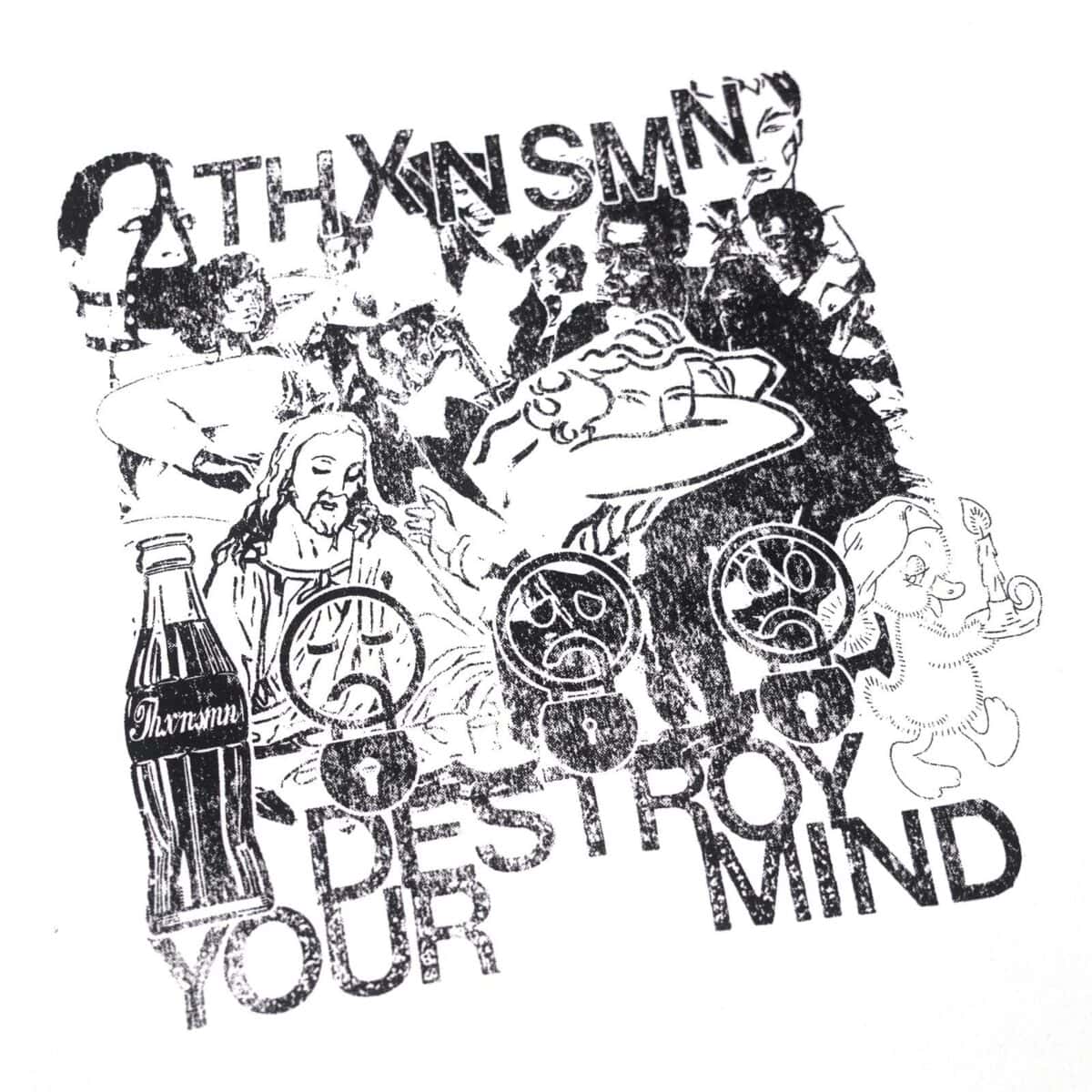 Tshirt Leana White Thanksinsomnia - Gambar 2