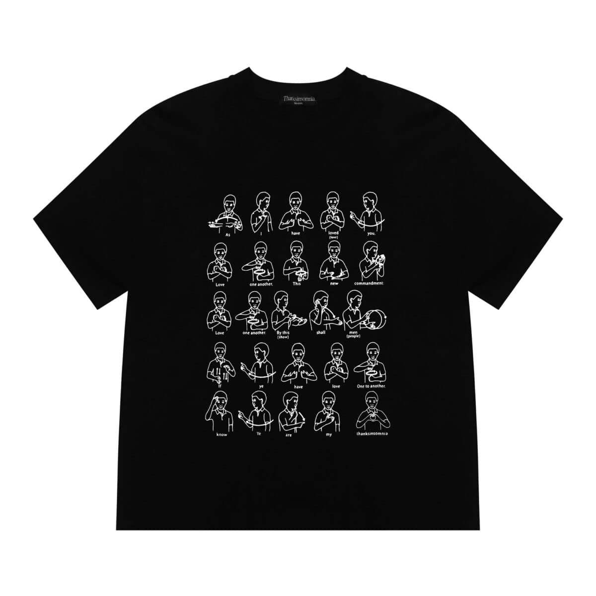 Tshirt Famine Black Thanksinsomnia