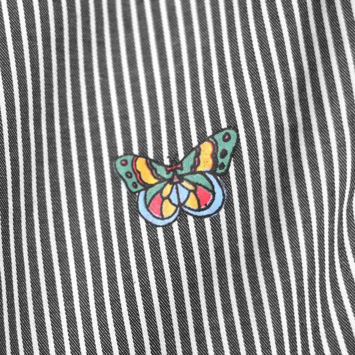 02 - Long Shirt Flovaria Butterfly Striped Thanksinsomnia - Gambar 3