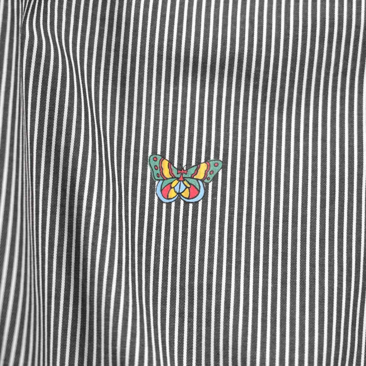 02 - Long Shirt Flovaria Butterfly Striped Thanksinsomnia - Gambar 4