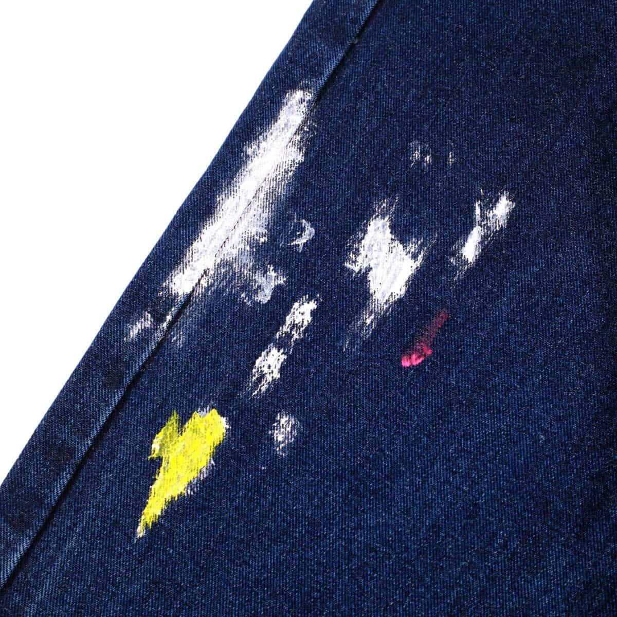 Denim Pants Vivianne Splatter Indigo Thanksinsomnia - Gambar 3