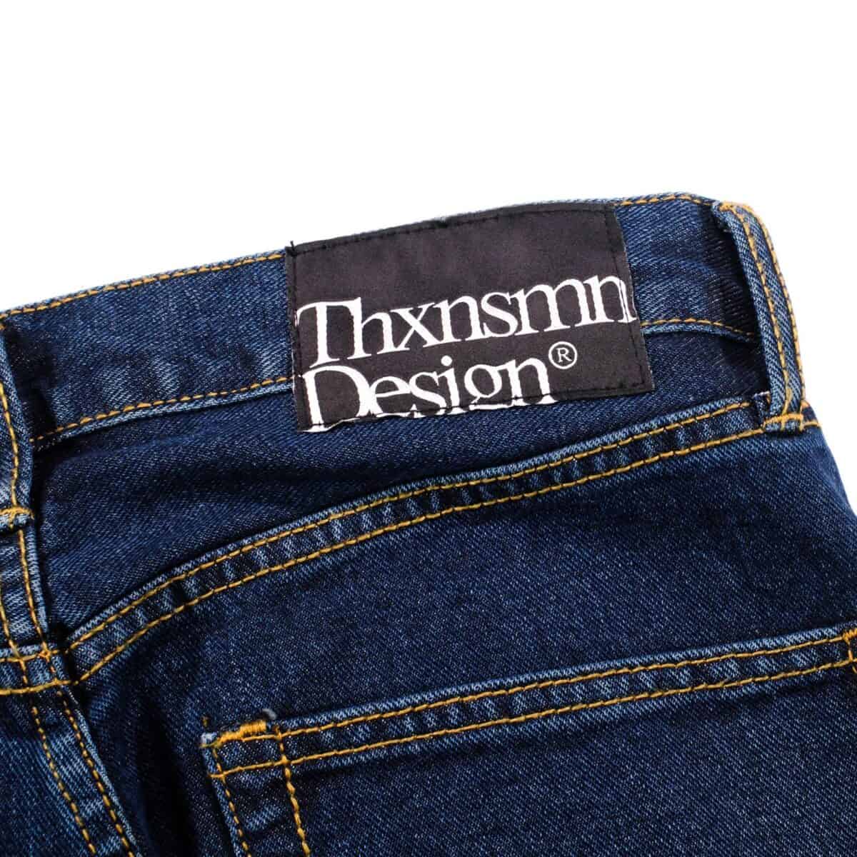 Denim Pants Vivianne Splatter Indigo Thanksinsomnia - Gambar 5