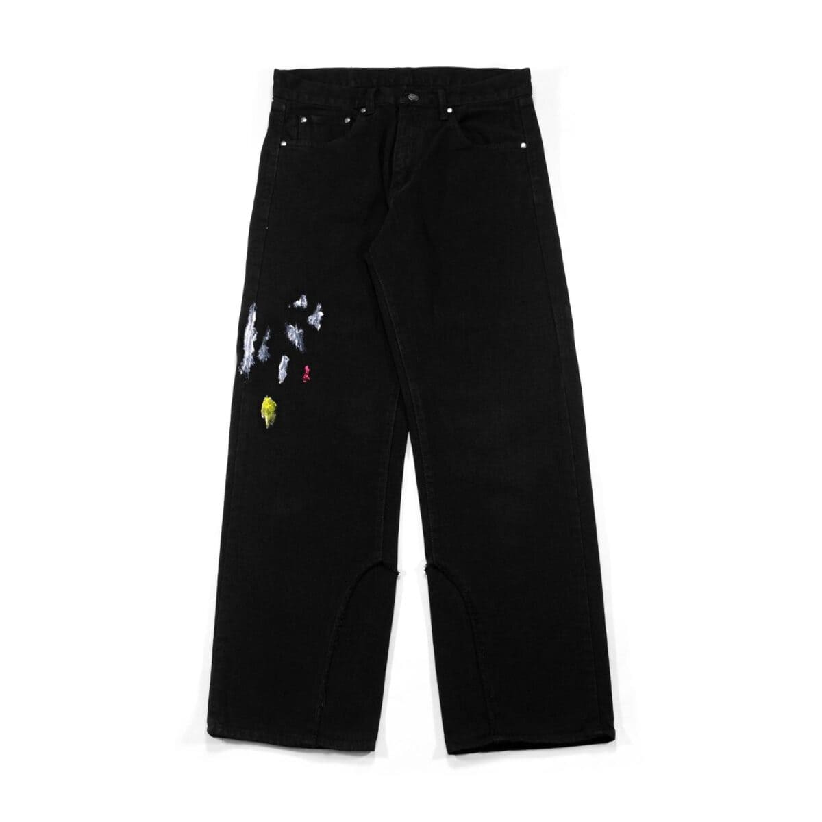 Denim Pants Vivianne Splatter Black Thanksinsomnia