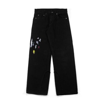 Denim Pants Vivianne Splatter Black Thanksinsomnia