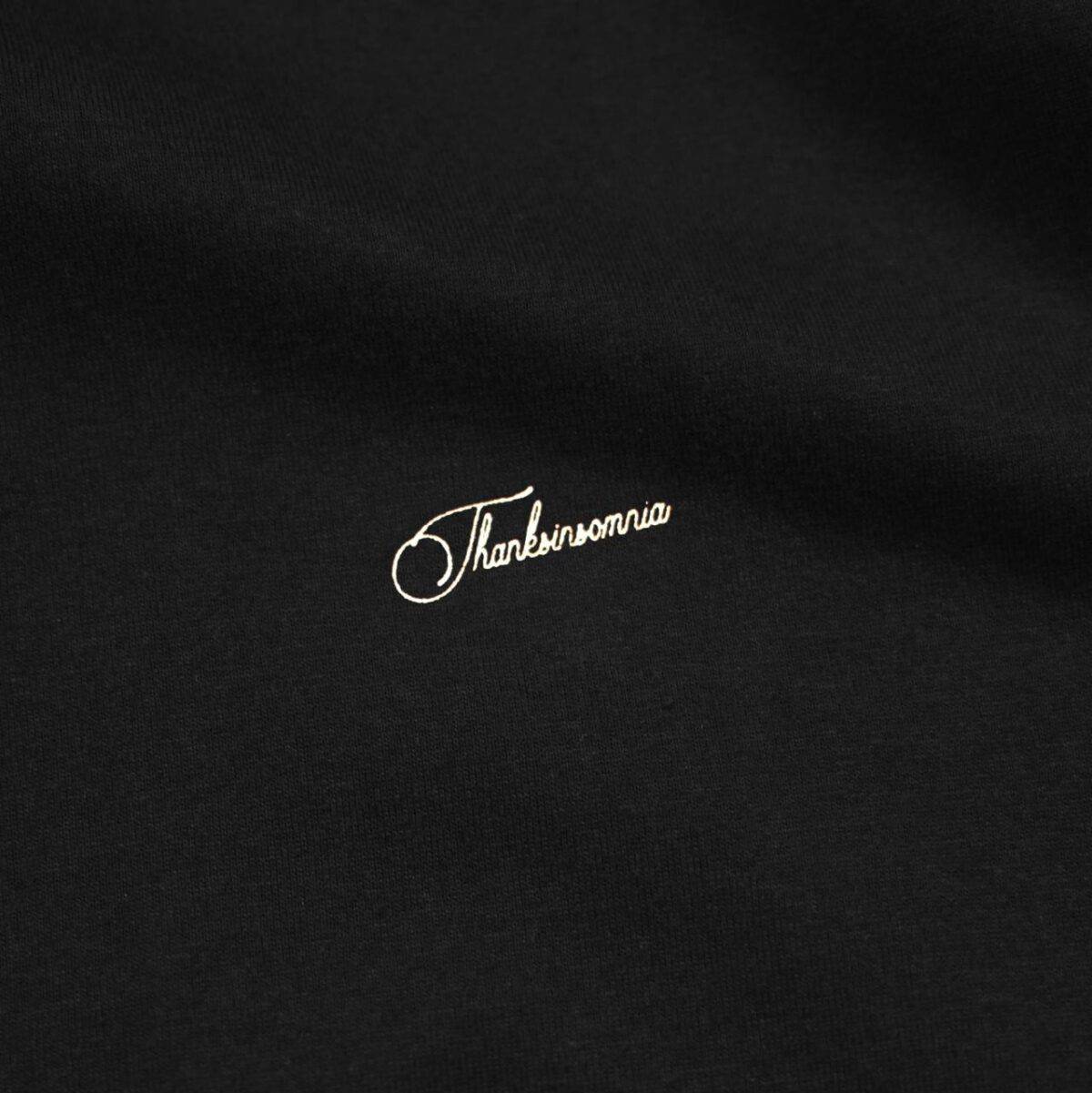 Tshirt Hylaire Soft Black Thanksinsomnia - Gambar 4