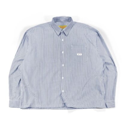 03 - Long Shirt Jasmine Striped Dark Blue Thanksinsomnia