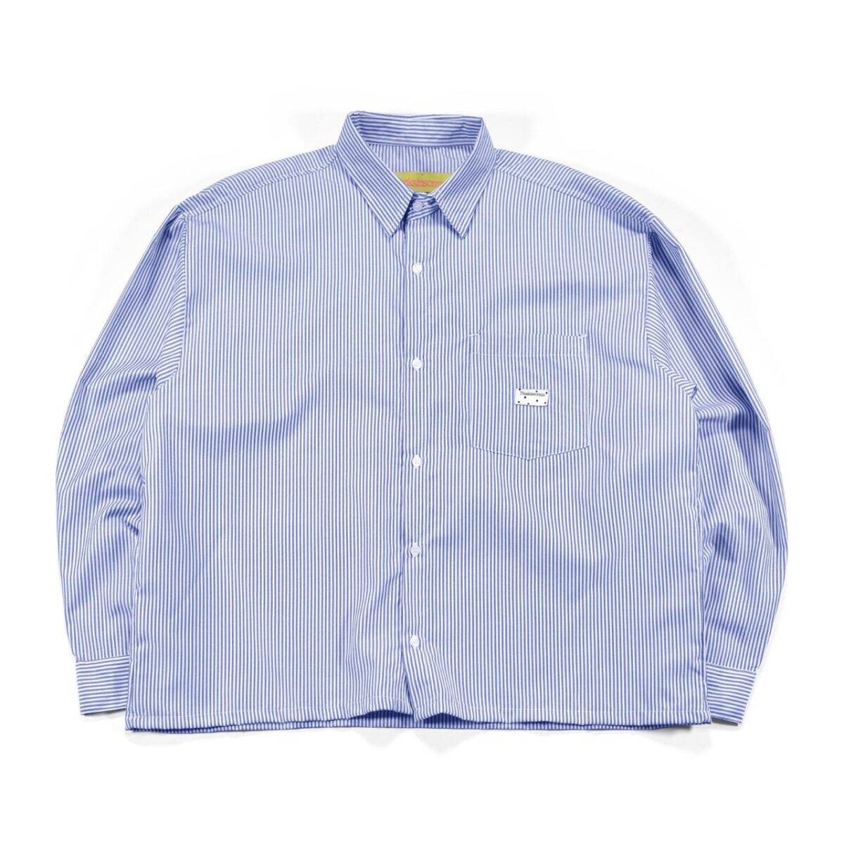 03 - Long Shirt Jasmine Striped White Blue Thanksinsomnia