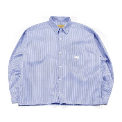 03 - Long Shirt Jasmine Striped White Blue Thanksinsomnia