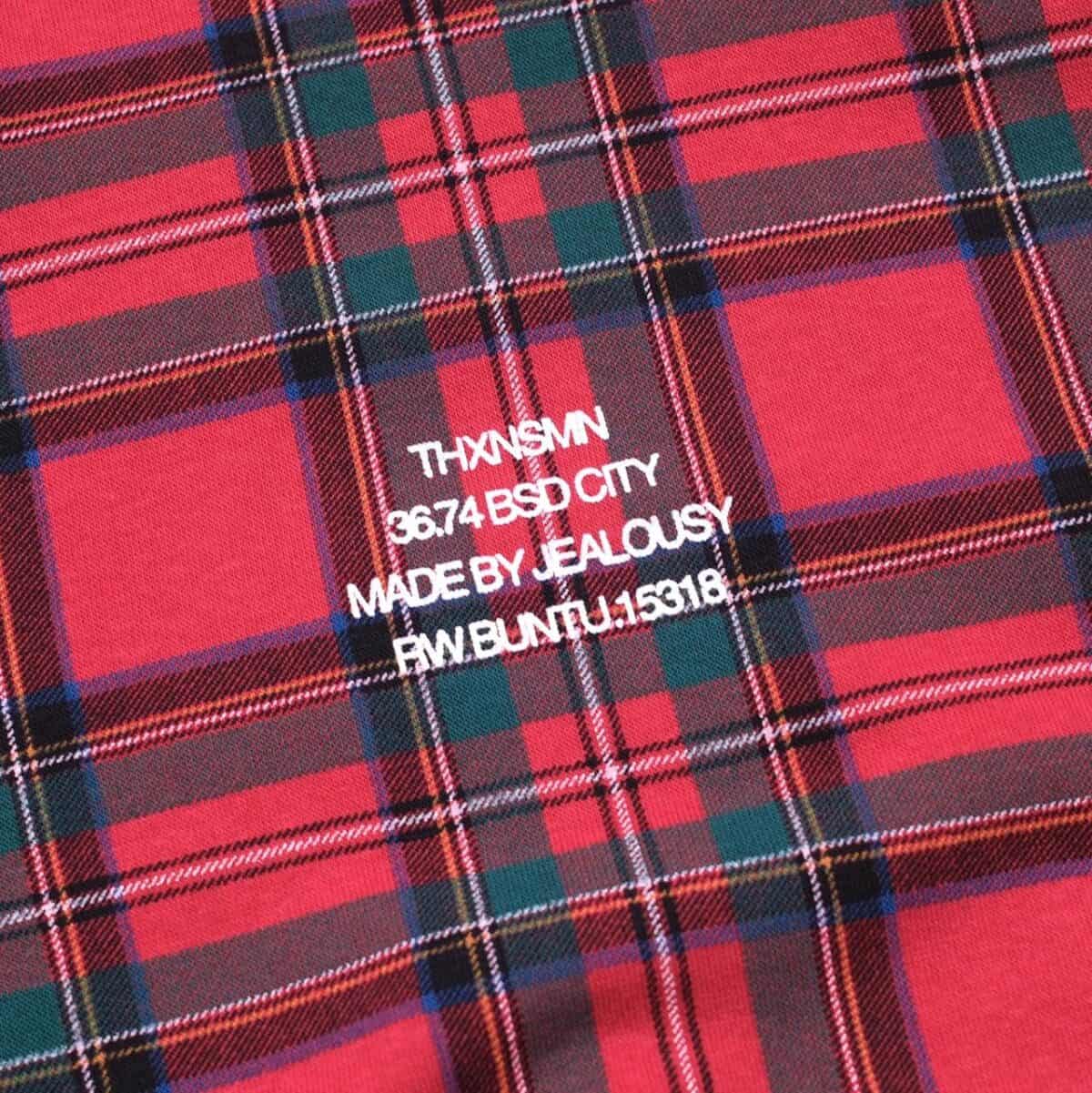 Hoodie Gracie Plaid Red Thanksinsomnia - Gambar 3