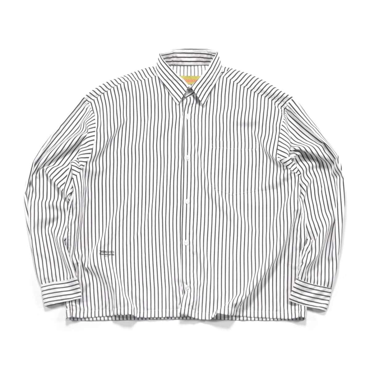04 - Long Shirt Frederique Striped White Black Thanksinsomnia