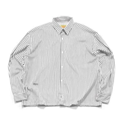 04 - Long Shirt Frederique Striped White Black Thanksinsomnia