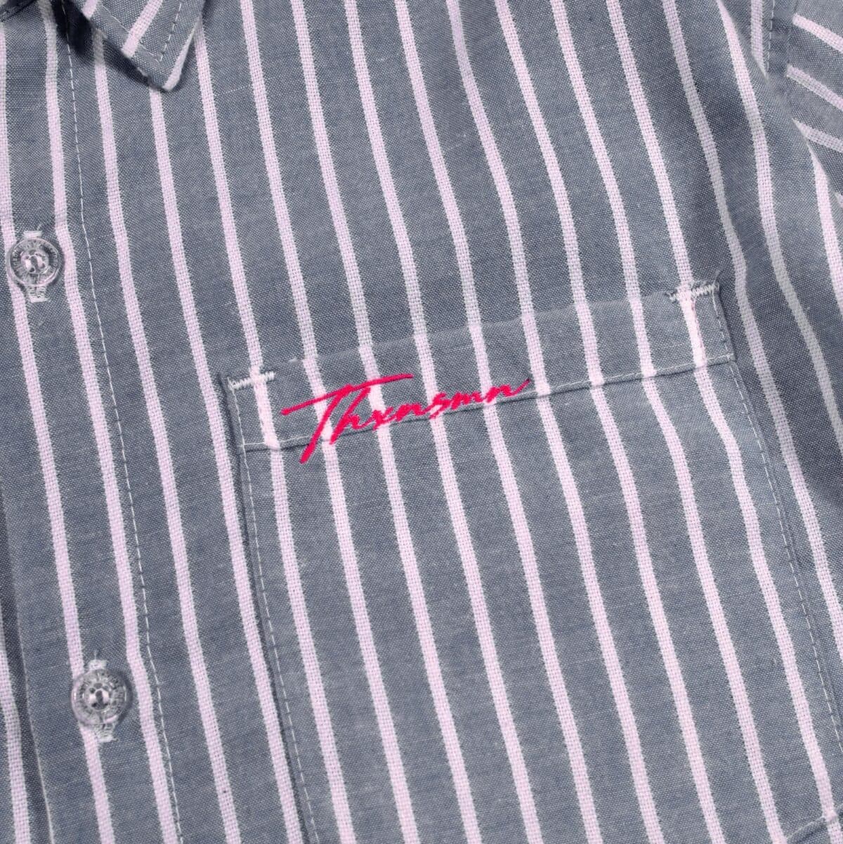 Shirts Adriana Striped White Grey Thanksinsomnia - Gambar 2