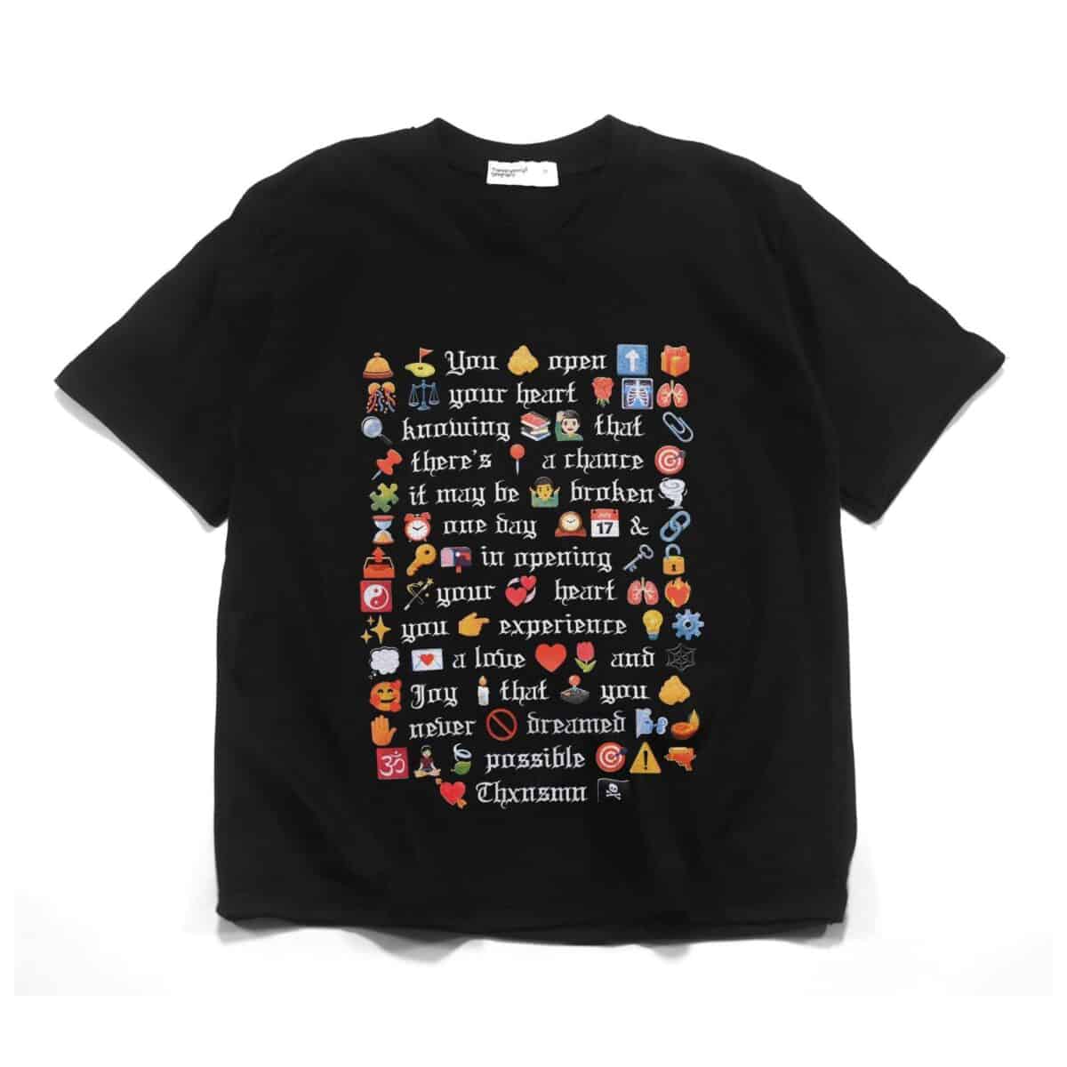 Tshirt Typo Luminisse Black Thanksinsomnia