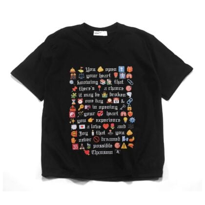 Tshirt Typo Luminisse Black Thanksinsomnia