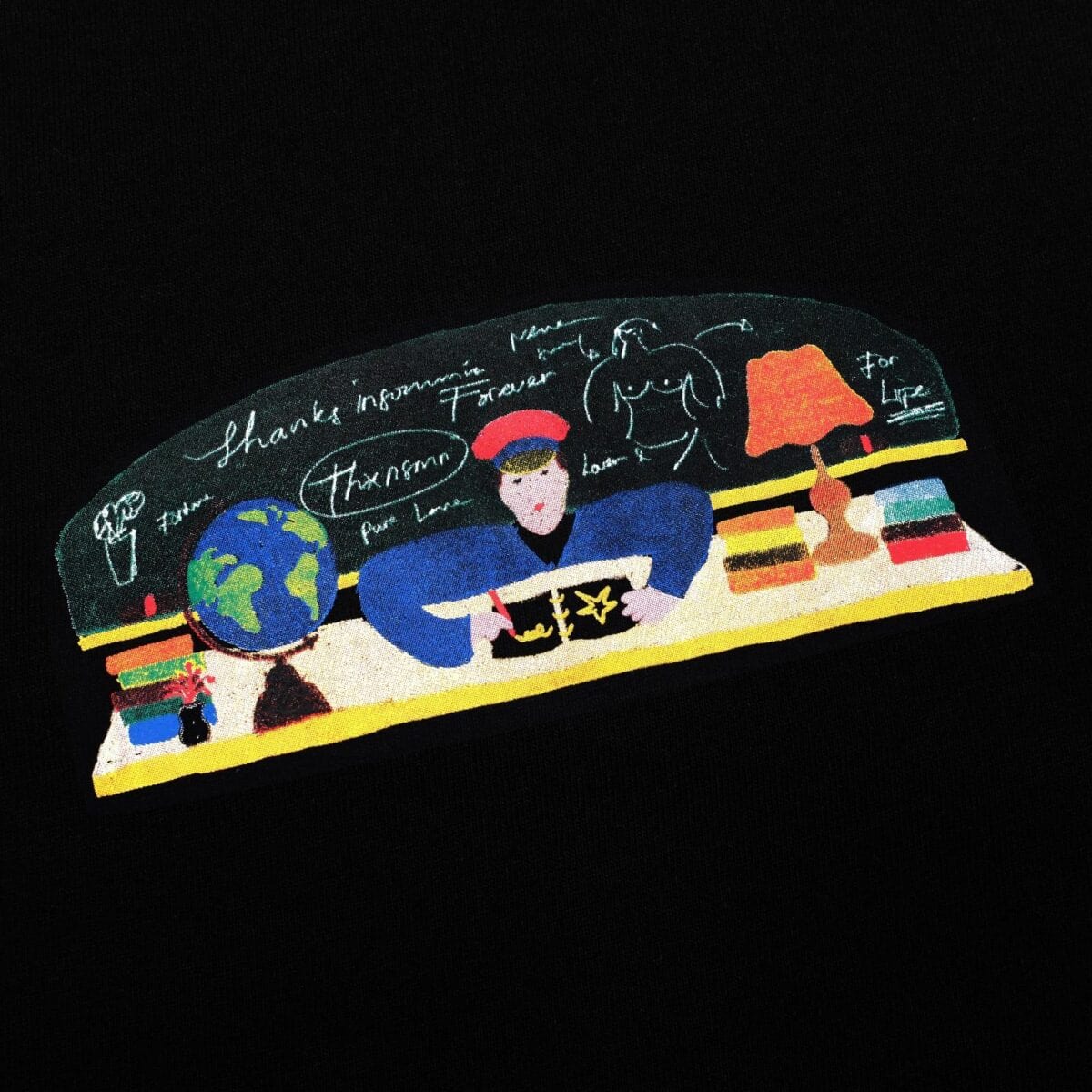 Tshirt Kalvaris Black Thanksinsomnia - Gambar 2