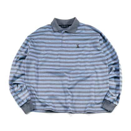 Long Sleeve Polo Shirt Grivelle Grey Blue Thanksinsomnia