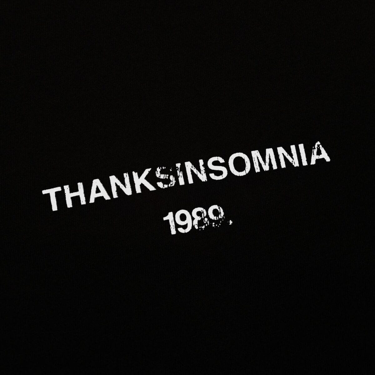 Tshirt Typo Moane Black Thanksinsomnia - Gambar 2