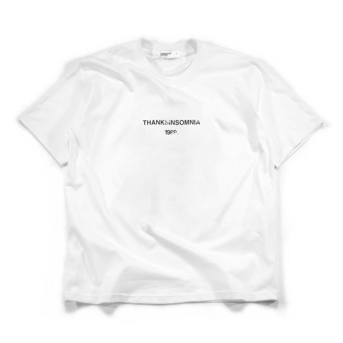 Tshirt Typo Moane White Thanksinsomnia