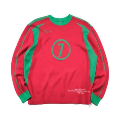 Sweater Knit Jersey Sofia Red Green Thanksinsomnia