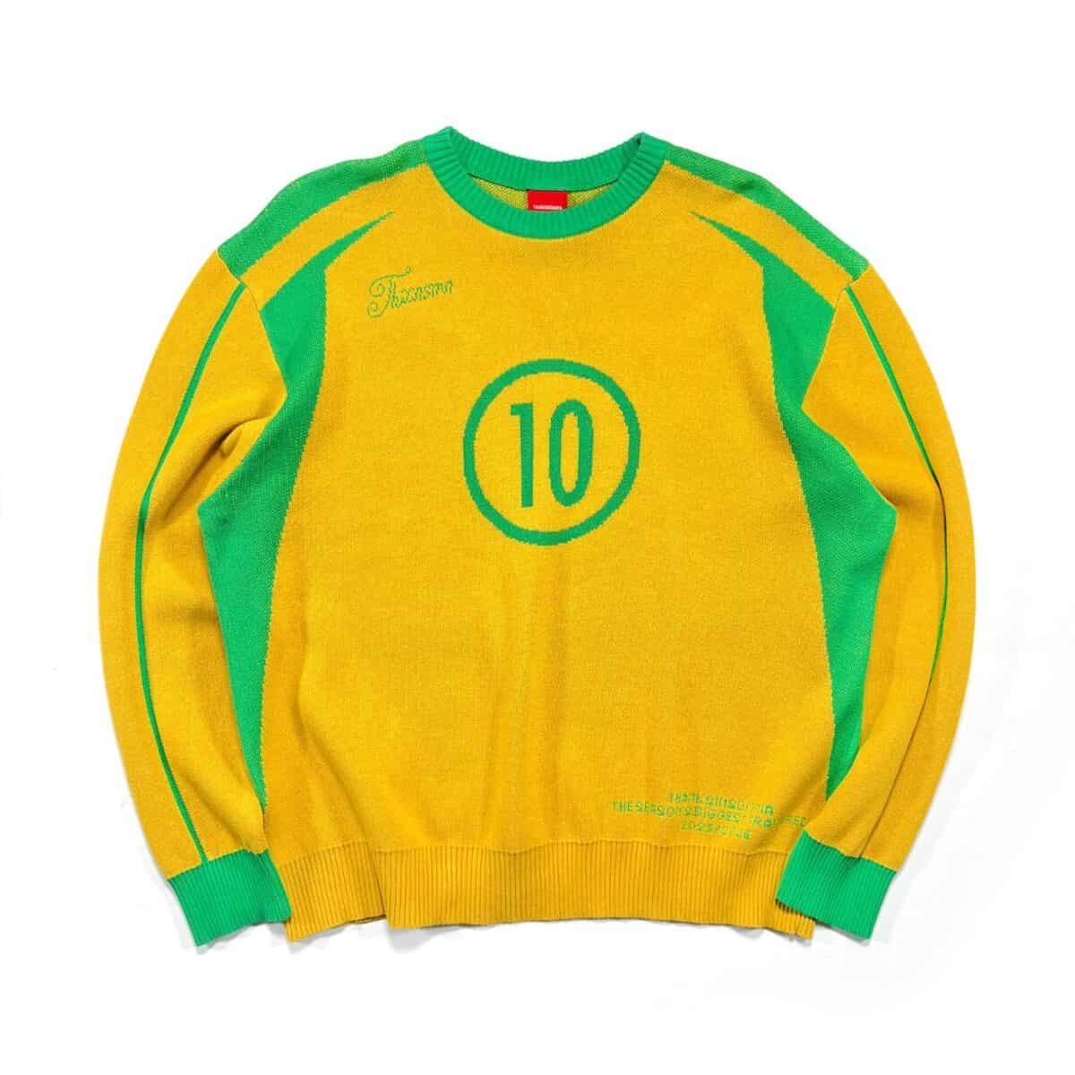Sweater Knit Jersey Sofia Yellow Green Thanksinsomnia