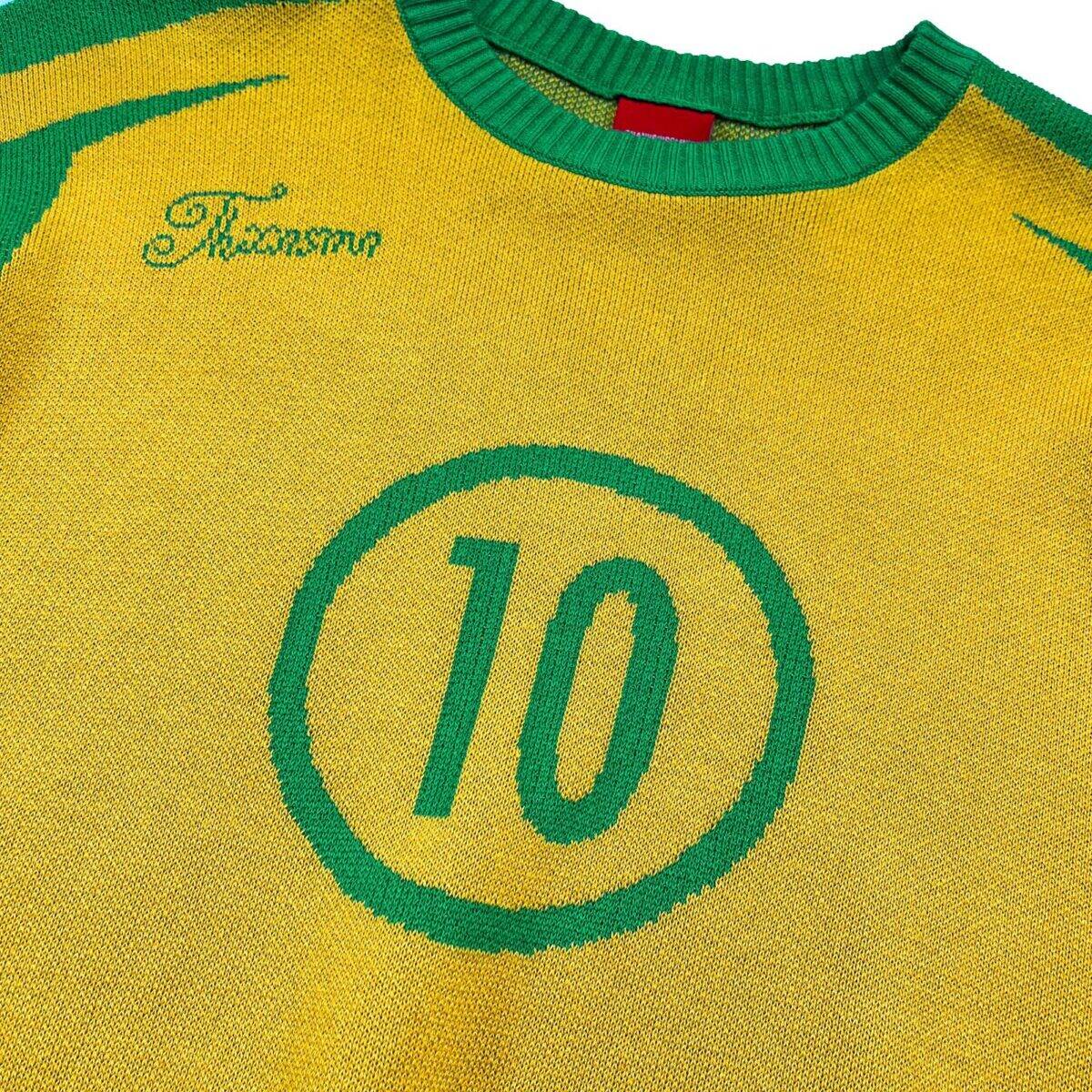 Sweater Knit Jersey Sofia Yellow Green Thanksinsomnia - Gambar 3