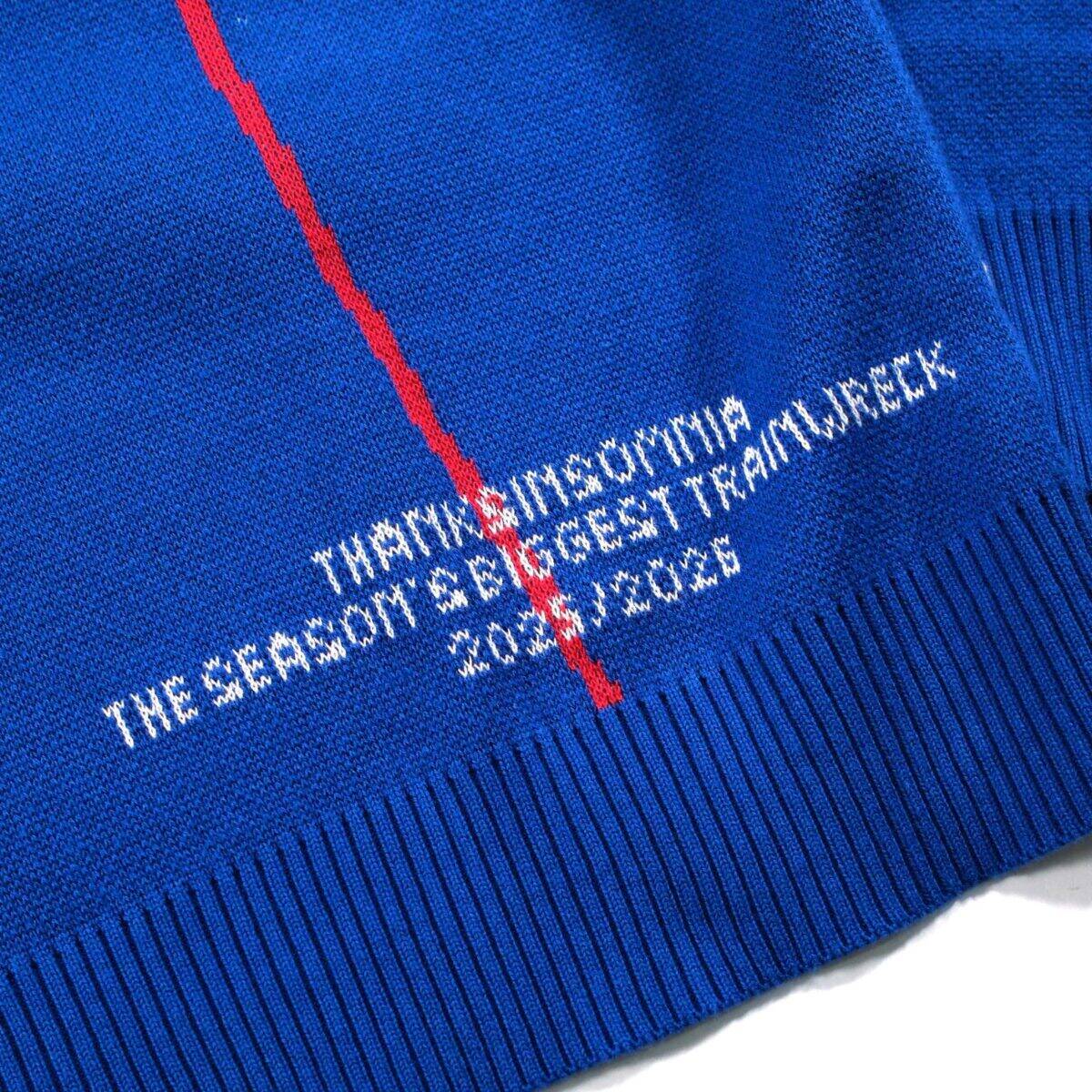Sweater Knit Jersey Maya Blue White Thanksinsomnia - Gambar 4