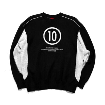 Sweater Knit Jersey Isabella Black White Thanksinsomnia