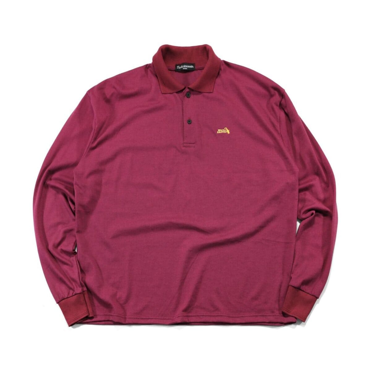 Long Sleeve Polo Shirt Lilia Maroon Thanksinsomnia