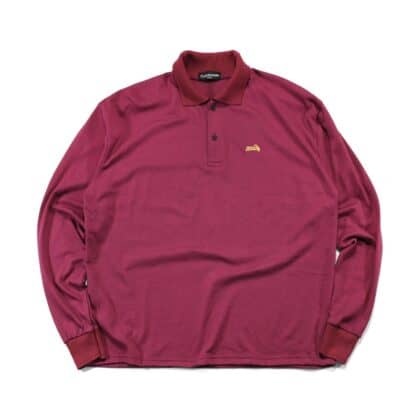 Long Sleeve Polo Shirt Lilia Maroon Thanksinsomnia